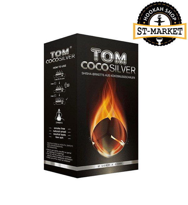 Уголь для кальяна Tom Cococha Silver