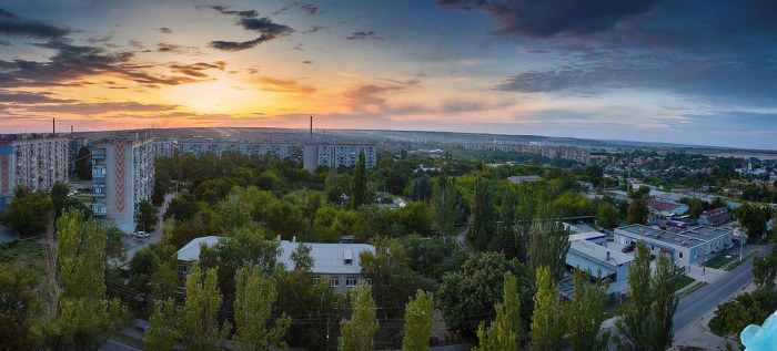 Закат в Краматорске